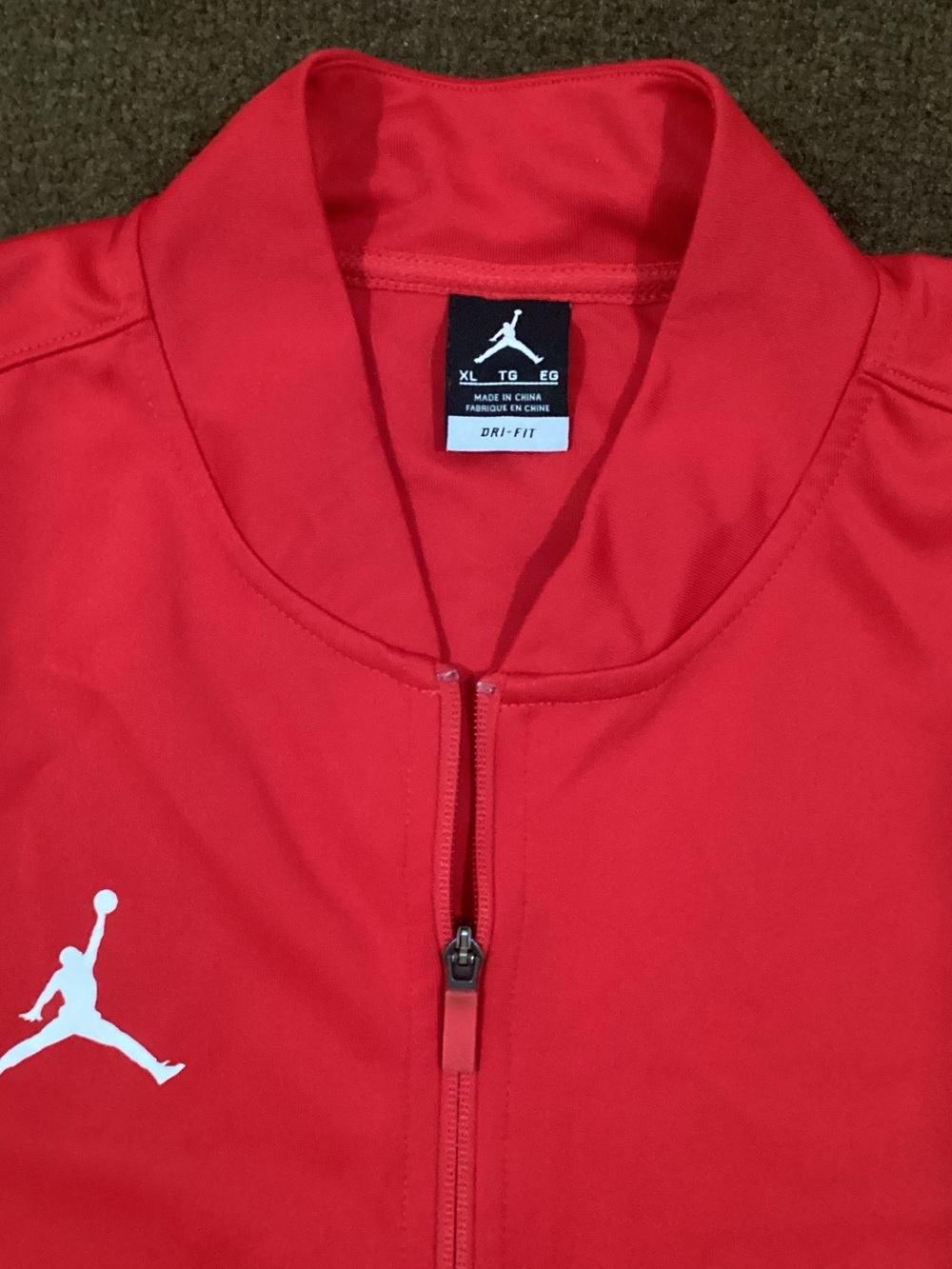 Jordan Red and Gray Performance Full-Zip Jacket - Picture 2 of 7